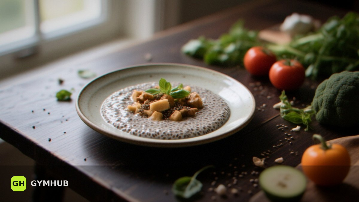 Protein chia pudding: a four-serving recipe with 25 g protein