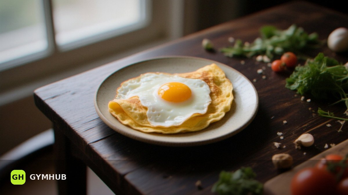 An egg white omelette with 31 g protein that actually tastes of something